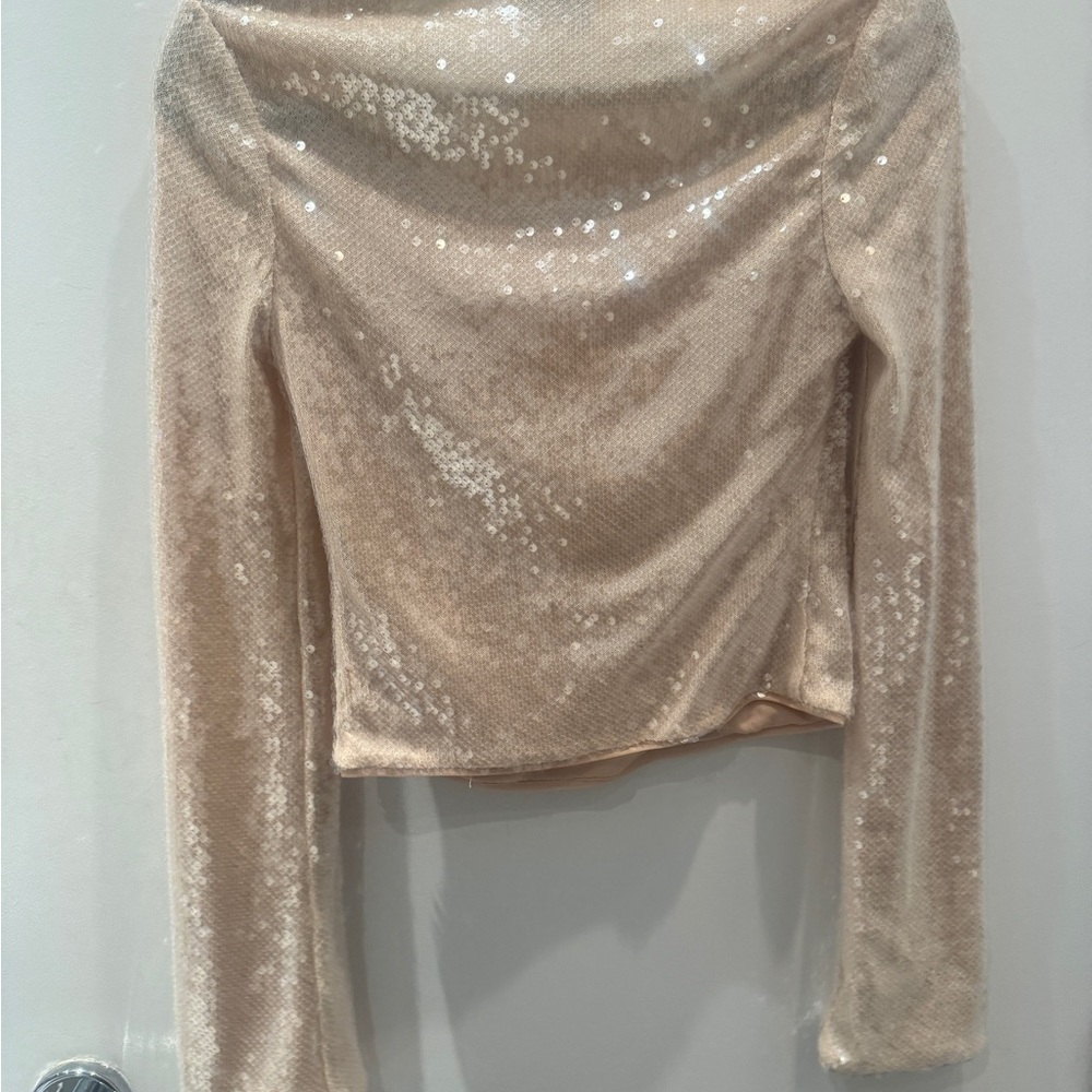 Devon Sequin Top by Reformation - Picture 2 of 4